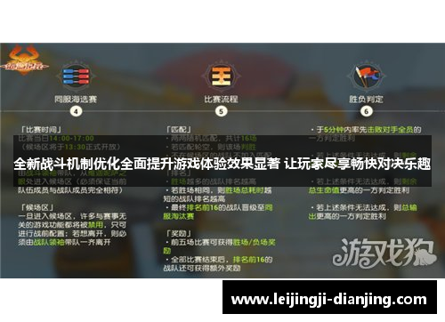 全新战斗机制优化全面提升游戏体验效果显著 让玩家尽享畅快对决乐趣